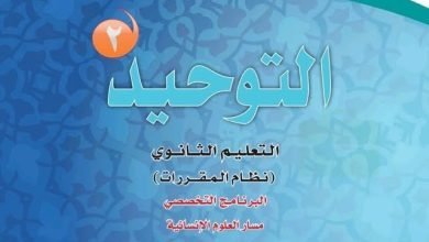 حل كتاب التوحيد ثاني ثانوي مقررات مسارات pdf