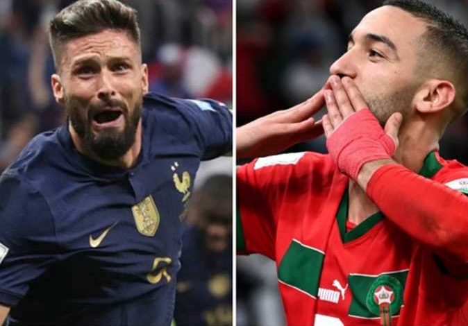 موعد مباراة المغرب وفرنسا بتوقيت الجزائر