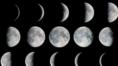 يظهر القمر بأطوار مختلفة بسبب دوران الأرض حول الشمس. صواب خطأ