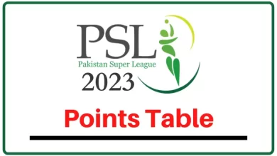 psl schedule 2023 points table