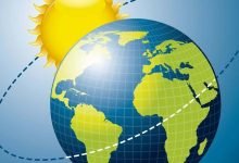 يحدث الليل والنهار بسبب دوران الأرض حول